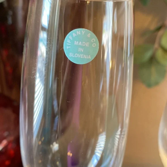 Tiffany & Co Champagne flutes two with box - Picture 3 of 10